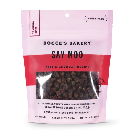 Bocce's Bakery Every Day Say Moooo Training Bites Treats